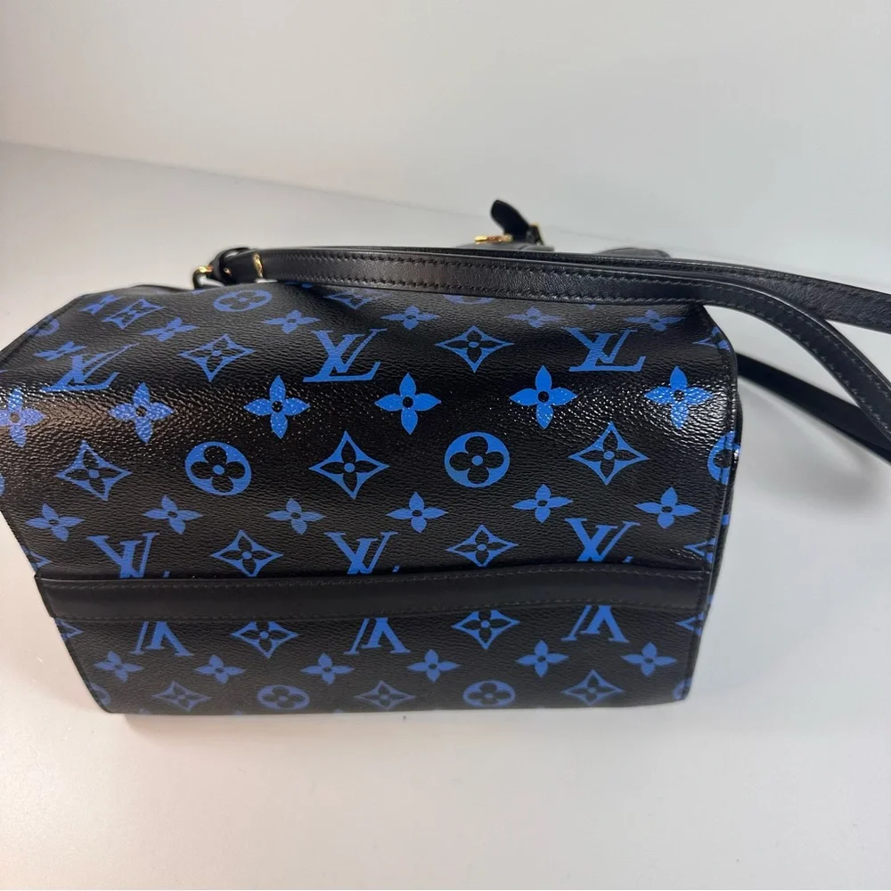 Louis Vuitton Colored Monogram Speedy Amazon PM Blue Black - Picture 9 of 15